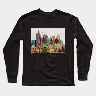 Las Vegas Nevada USA To travel is to  live photography Long Sleeve T-Shirt